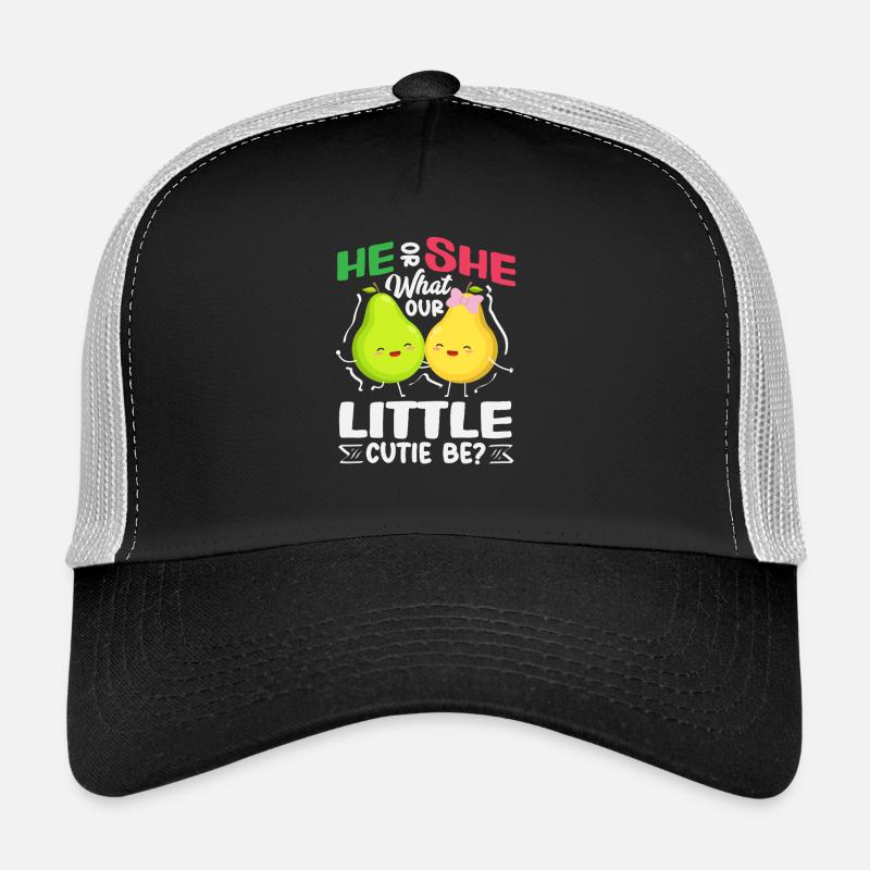 Er Oder Sie Kleiner Schatz Birnen Gender Reveal Trucker Cap