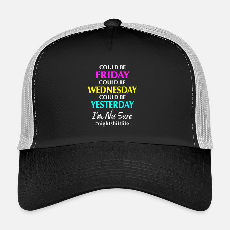 Night Shift Hospital Nursing Nurse Trucker Cap