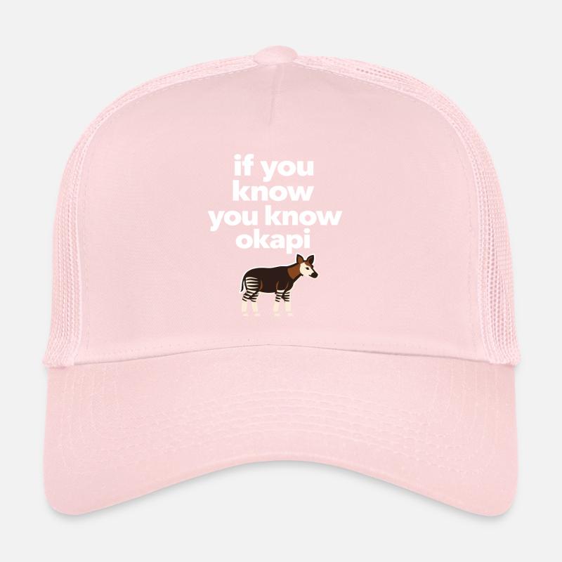 Okapi Lovers Okapi Animal Rare Wildlife Love Trucker Cap