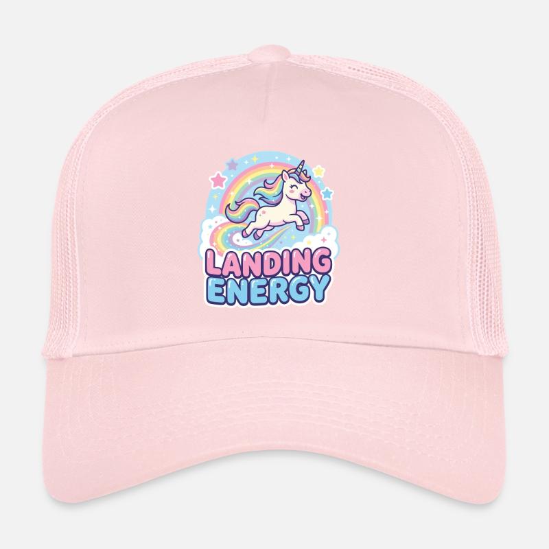 Landing Energy Einhorn Regenbogen Trucker Cap