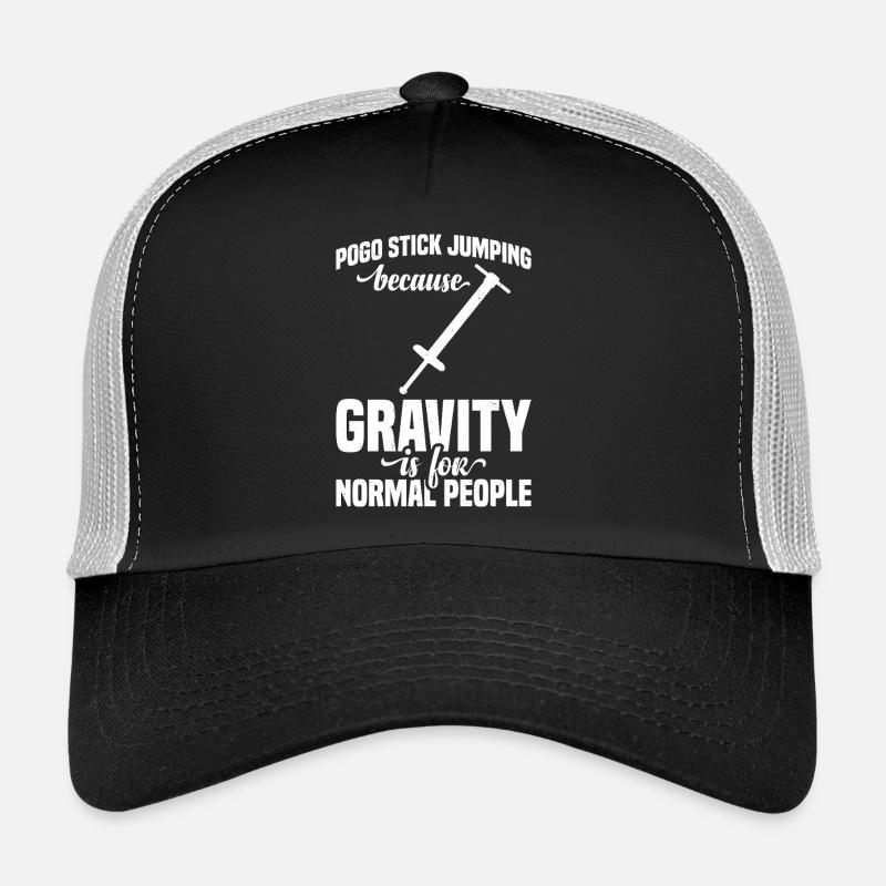  Pogo Stick Jumping Gravity Check Pogo Stick Trucker Cap