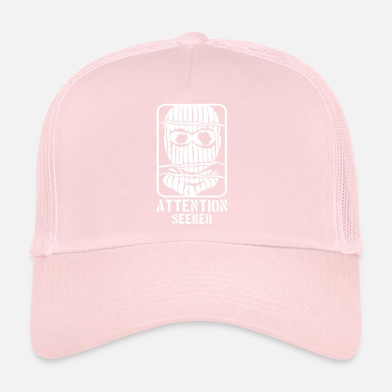 Masque de chercheur d’attention style rebelle Casquette trucker 