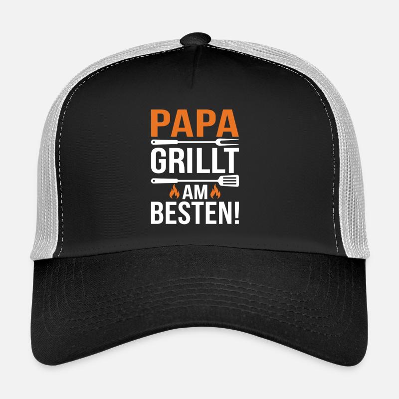 Papa Grillt Am Besten Trucker Cap