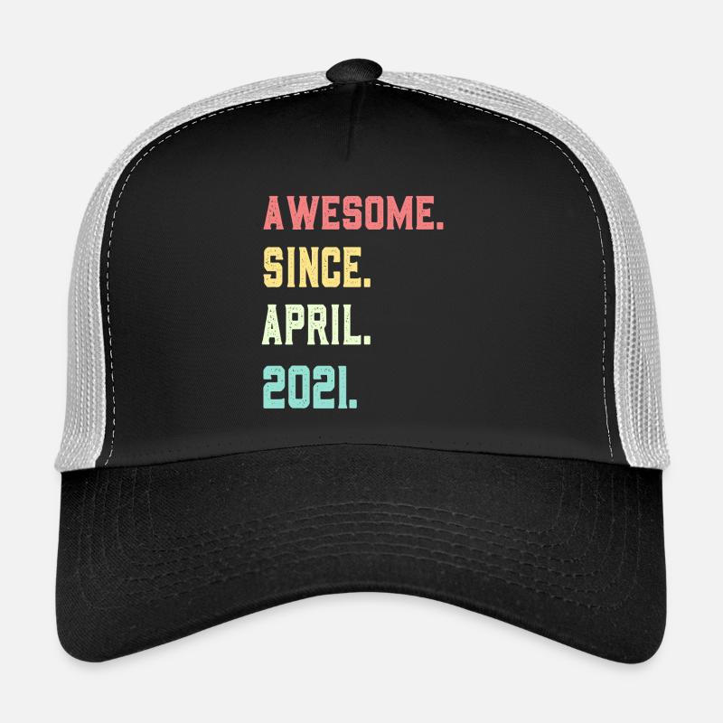 Awesome Since April 2021 - Trucker Cap - black/stone grey
