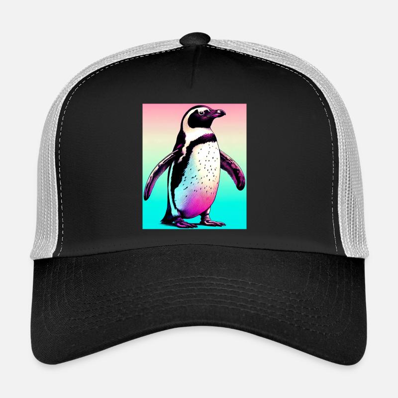 pingouin - Casquette trucker  - noir/gris pierre