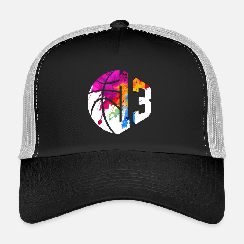 NON. 13 NUMÉRO 13 BASKET 13E ANNIVERSAIRE Casquette trucker 