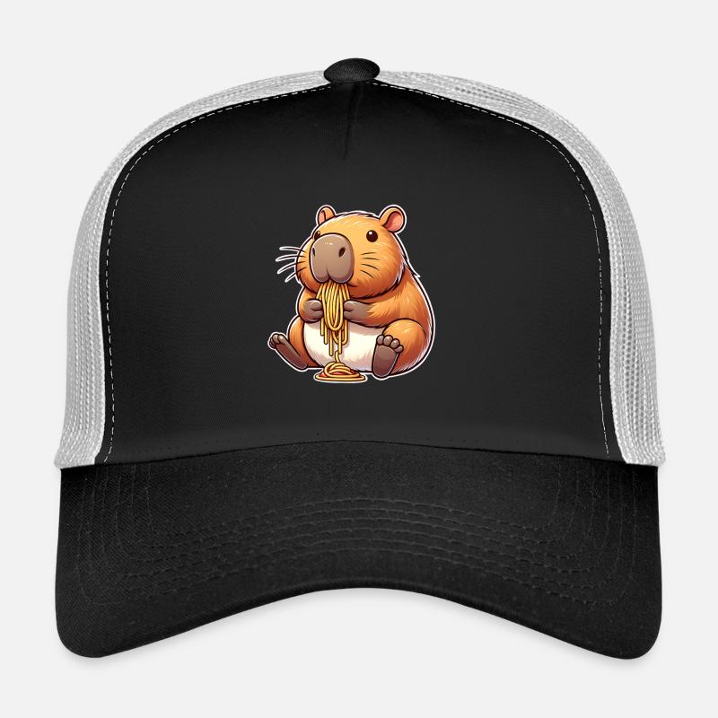 Capybara Pasta Trucker Cap