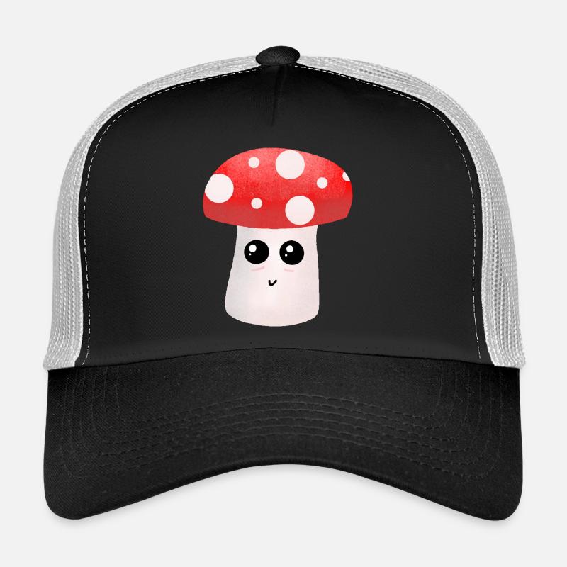 Un copain champignon Kawaii avec des points Casquette trucker 