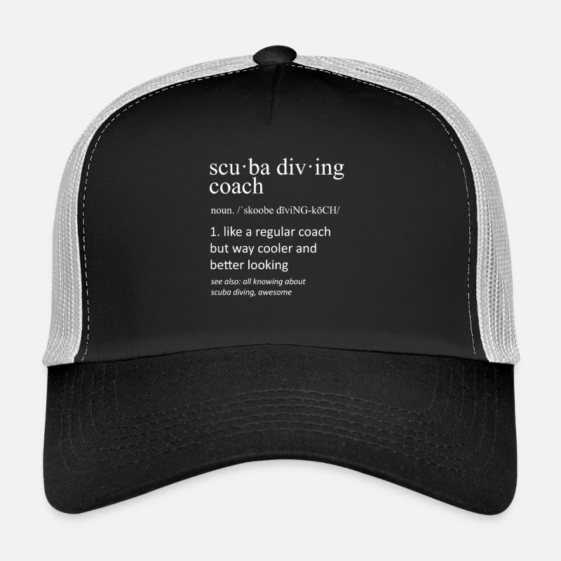 Scuba Diving Coach Definition Diver Trucker Cap