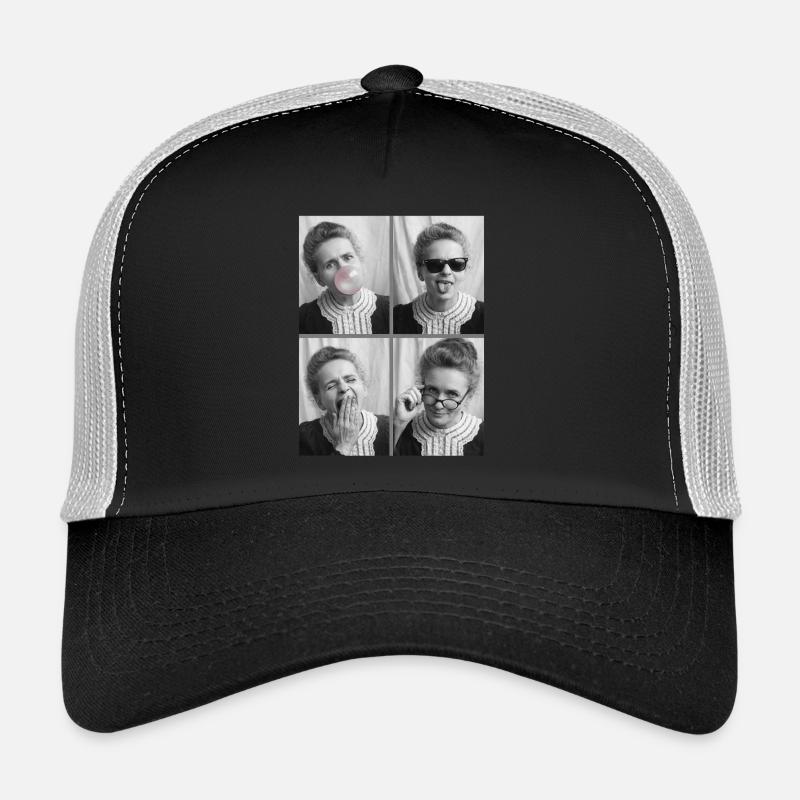 Marie Curie Photo Strips Trucker Cap