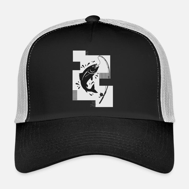 Canne à pêche au poisson Casquette trucker 