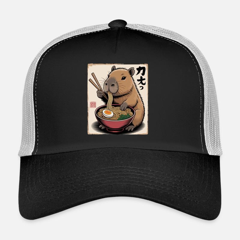 Capybara Ramen Feast Trucker Cap