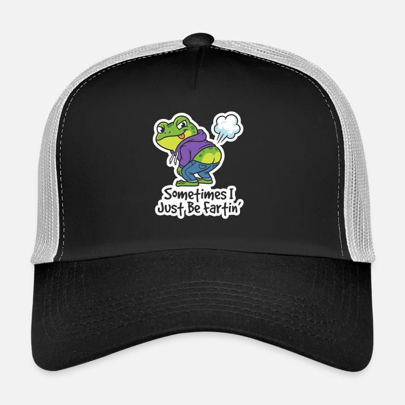 Sweat à capuche grenouille riant Casquette trucker 