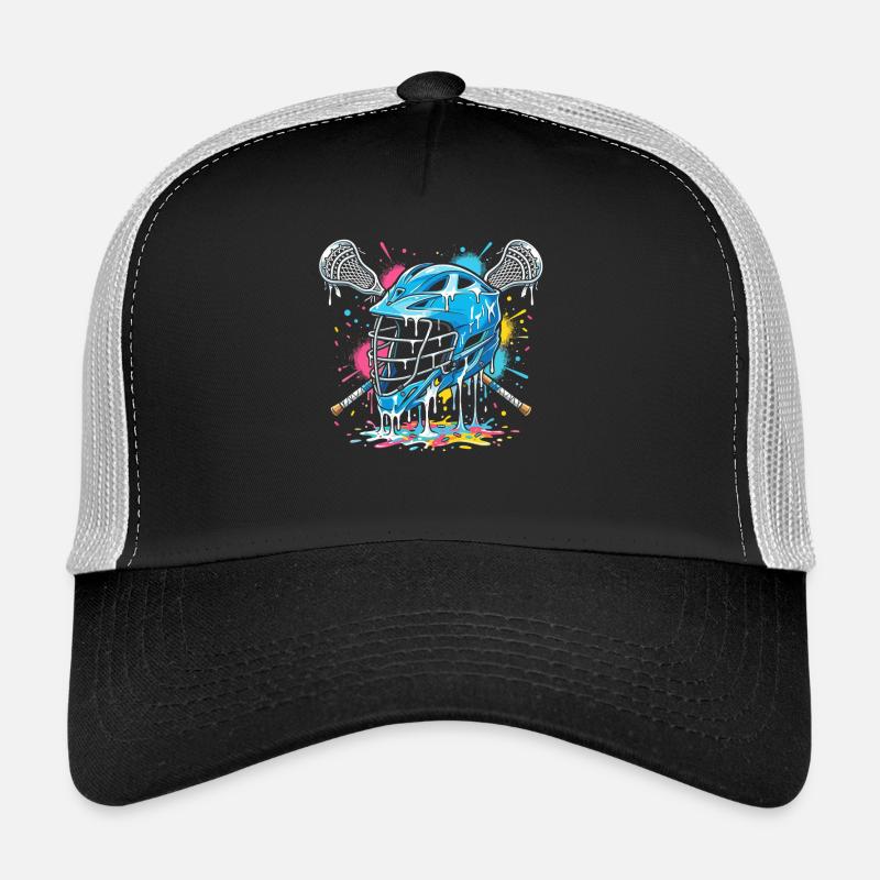 Lacrosse, joueurs de crosse, graphismes de crosse Casquette trucker 