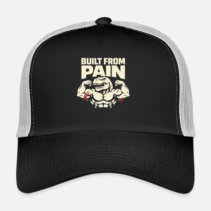 Emo Dinosaur Funny Gym Sad Workout Lifting Trucker Cap
