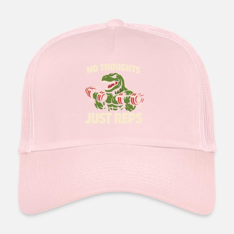 Emo Dinosaur Funny Gym Sad Workout Lifting Trucker Cap