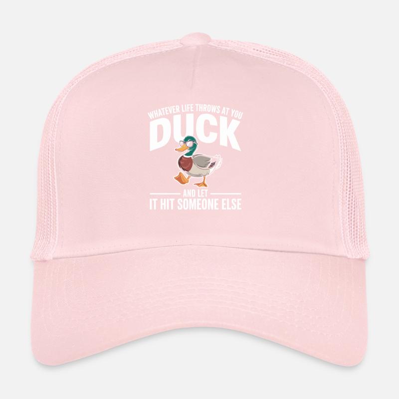 Duck Saying: Let It Hit Others Trucker Cap