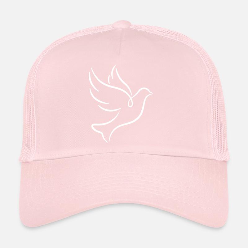 Friedenstaube Linienkunst Trucker Cap