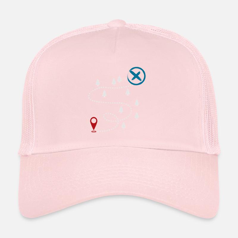 Adventure Trail Map Geocaching Graphic Trucker Cap