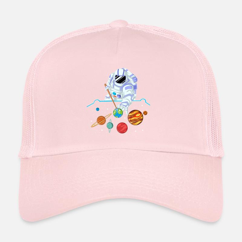 T-shirt de billard spatial des astronautes Casquette trucker 