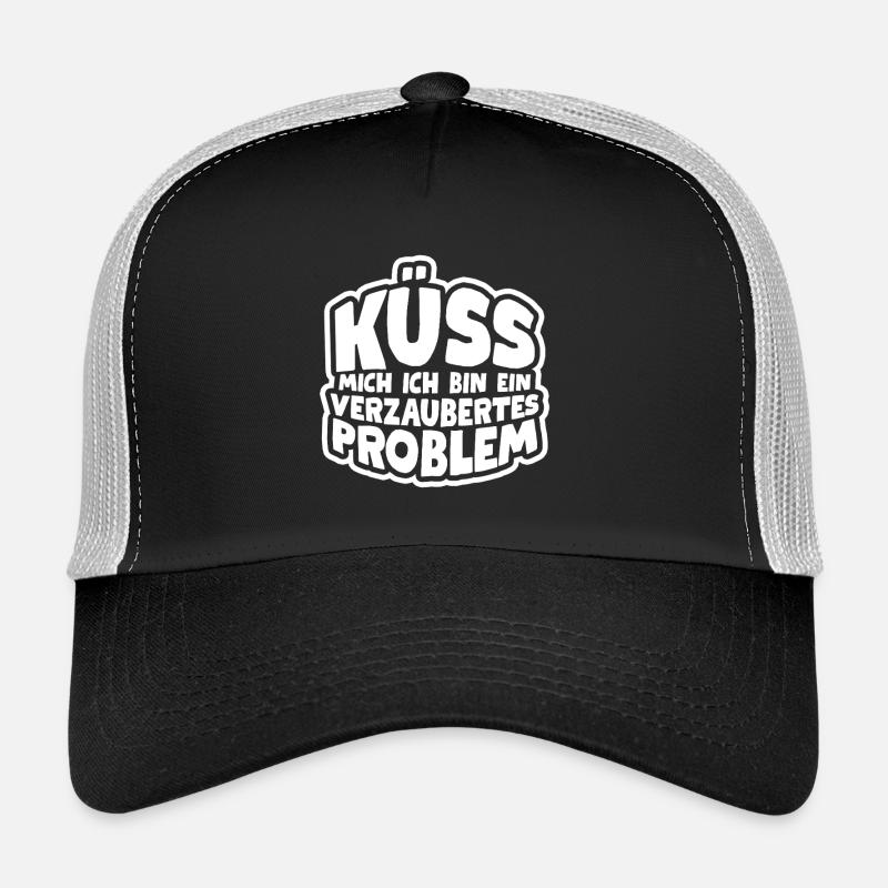 Küss mich ich bin ein verzaubertes Problem Trucker Cap