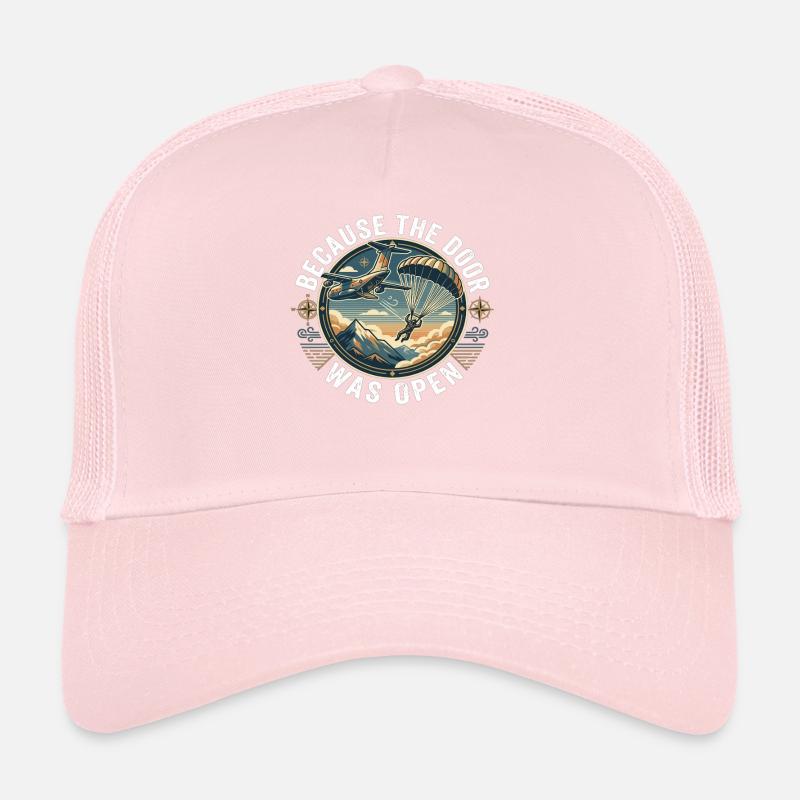 Skydiving Saying Adventure Paragliding Trucker Cap