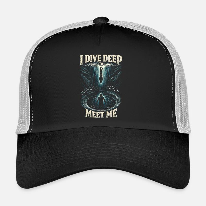 Apnée Je plonge profondément pour me rencontrer Casquette trucker 