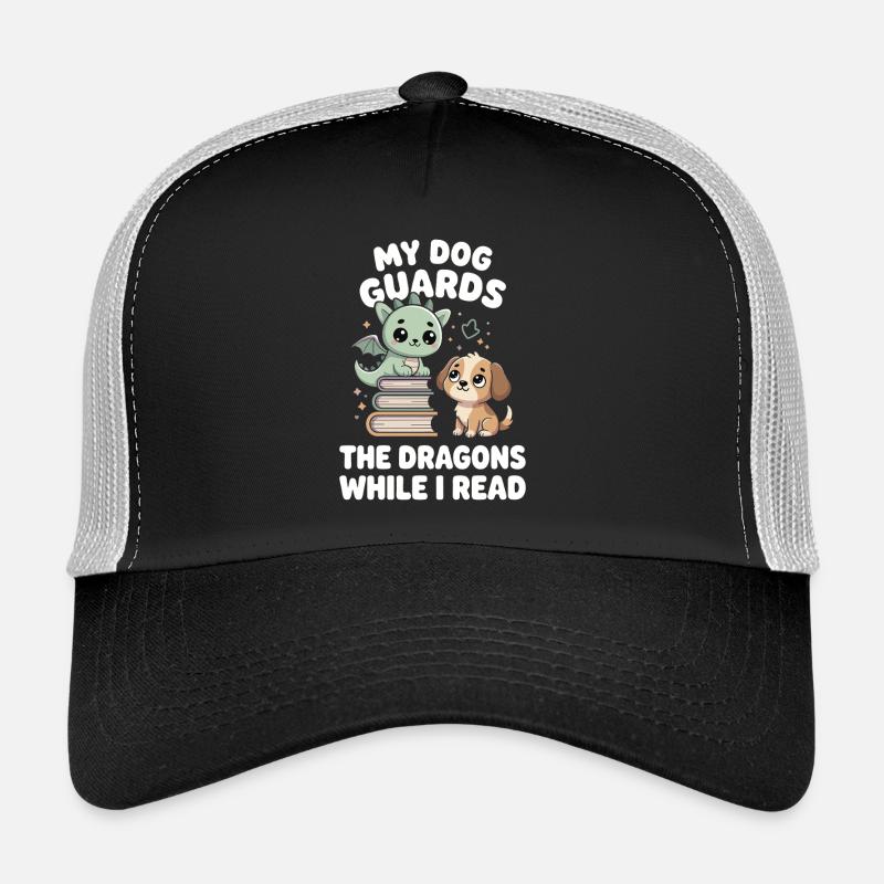 Lustig HundeFantasy Roman Märchen Leser Drachen Trucker Cap