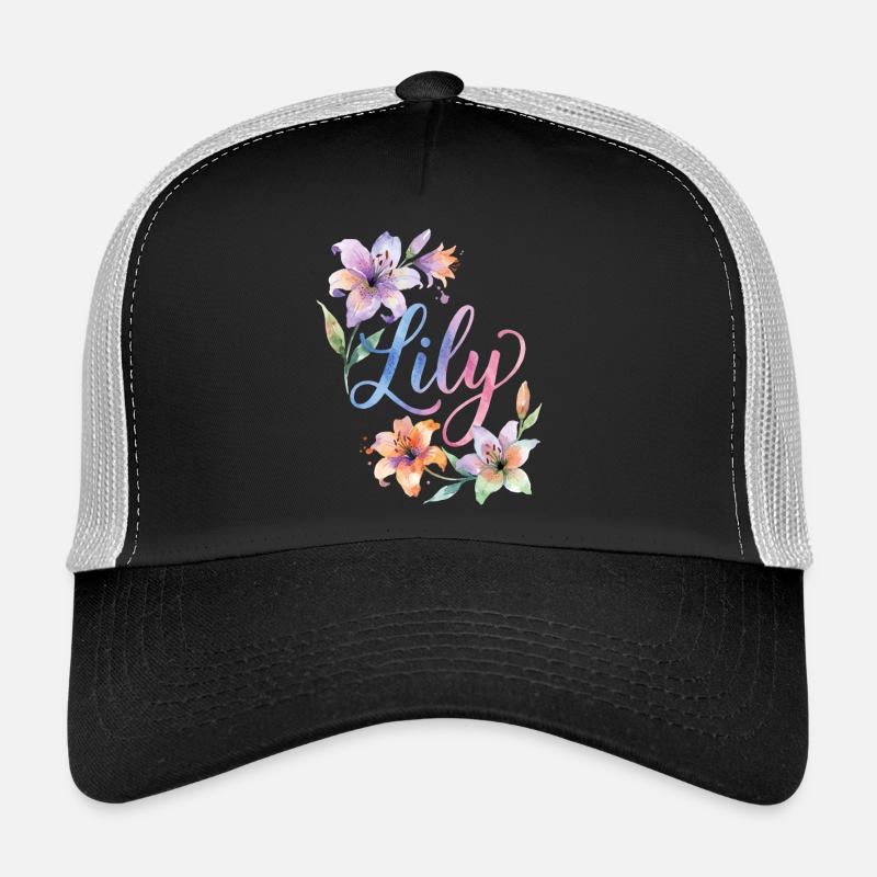 Lily Aquarellblüten Trucker Cap