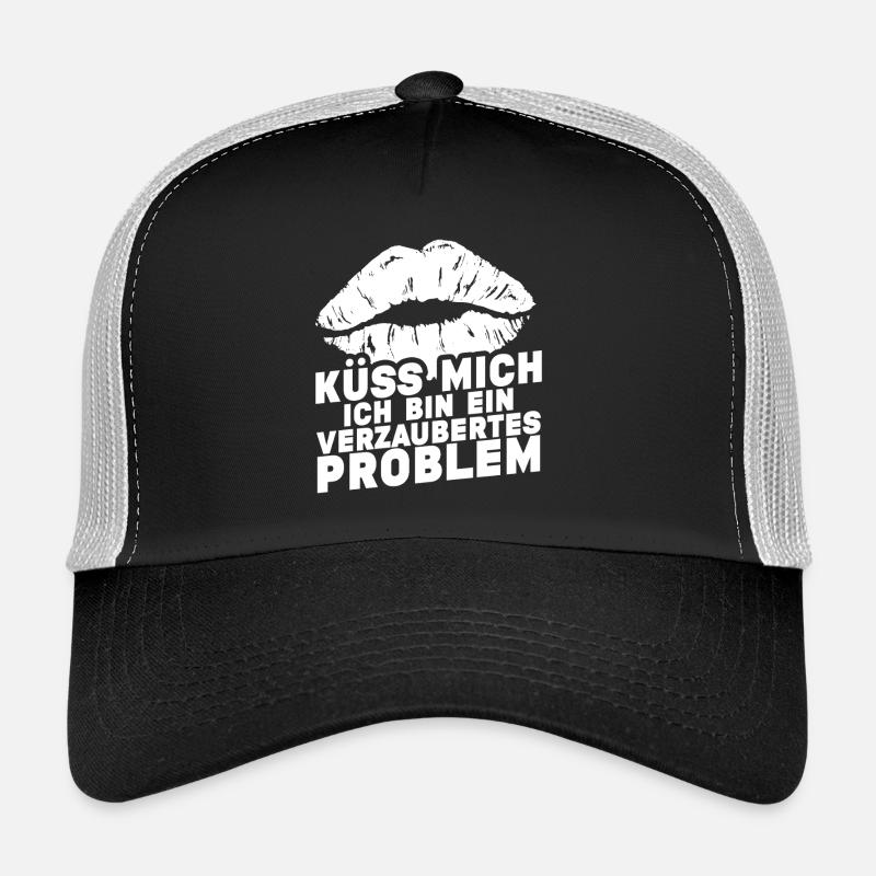 Küss mich ich bin ein verzaubertes Problem Trucker Cap