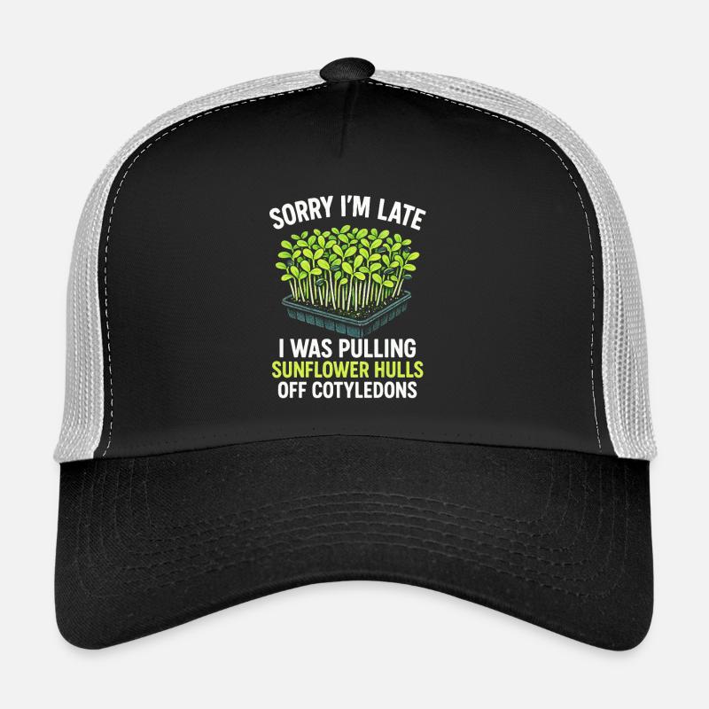 Zu spät wegen Sonnenblumenhüllen | Microgreens Trucker Cap