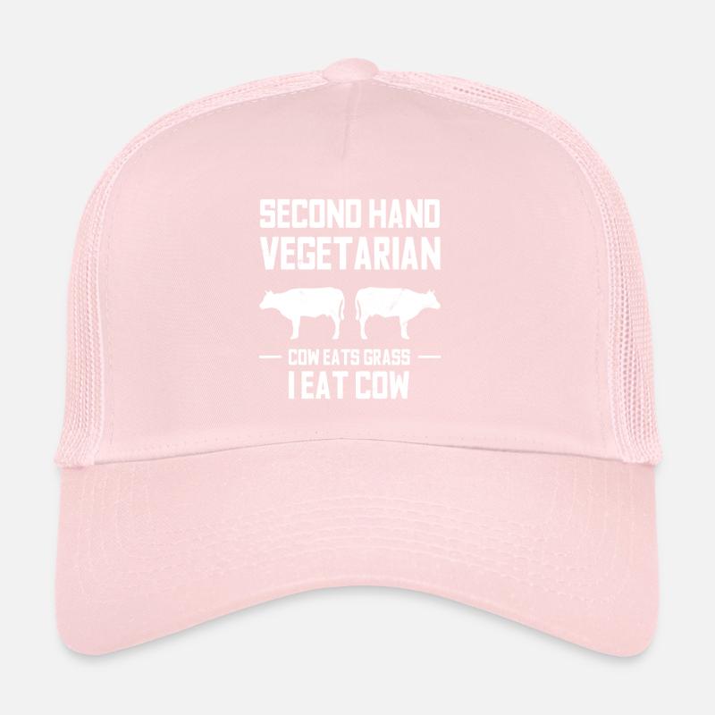 Second Hand Vegetarian Cow Eat Grass Trucker Cap