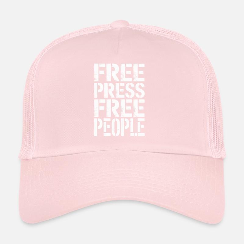 Libres de presse, libres de peuple Casquette trucker 