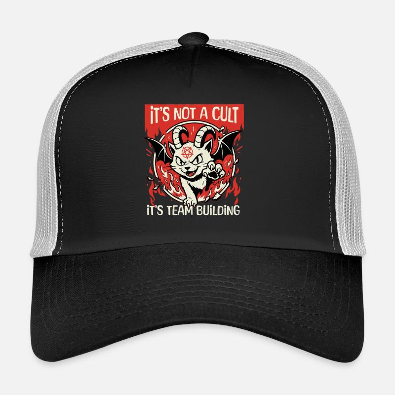 Ce n’est pas un chat noir drôle de secte Casquette trucker 