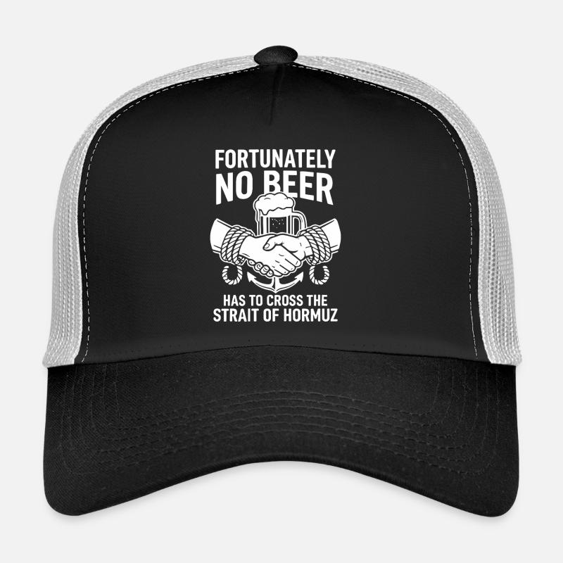 Heureusement, pas de poignée de main du détroit d’Hormuz à la bière Casquette trucker 