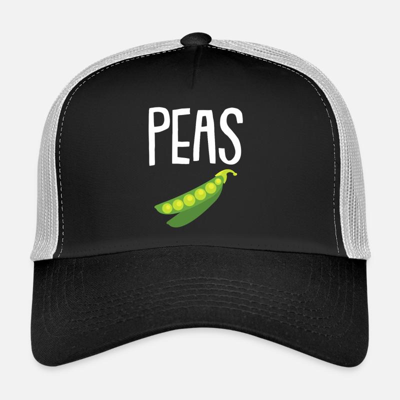 Graphique Des petits pois dans une gousse Casquette trucker 