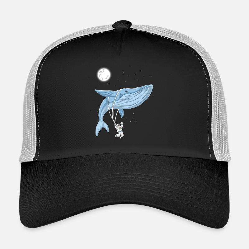 Astronaute baleine spatiale volant dans un rêve galactique Casquette trucker 