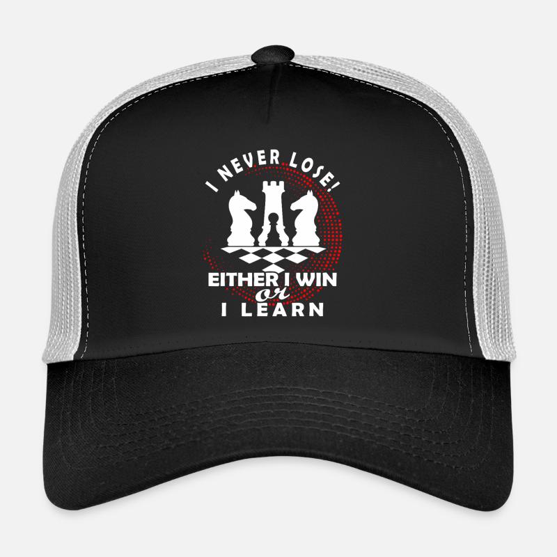 Mentalité aux échecs : gagner ou apprendre Casquette trucker 
