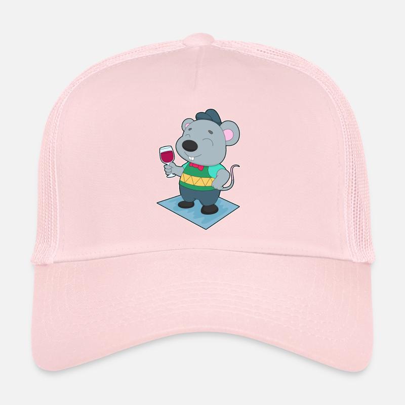 Vin rouge de souris Casquette trucker 