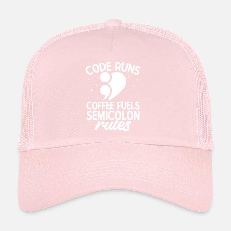 Carburant du café en point-virgule Casquette trucker 