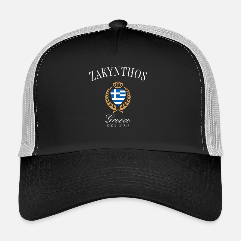 Souvenir de voyage de la couronne de Zakynthos en Grèce Casquette trucker 