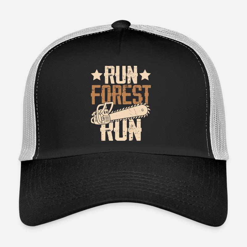 Forest Path Chainsaw Vintage Run Forest Run - Trucker Cap - black/stone grey