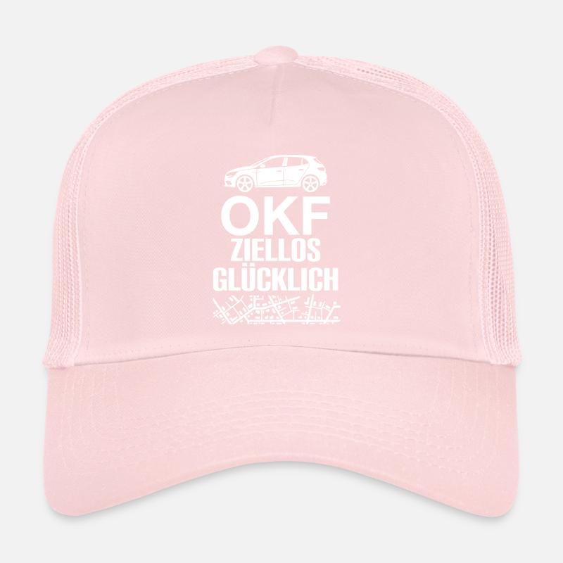 OKF Kontrollfahrt im Ort Dorf Ziellos Glücklich Trucker Cap