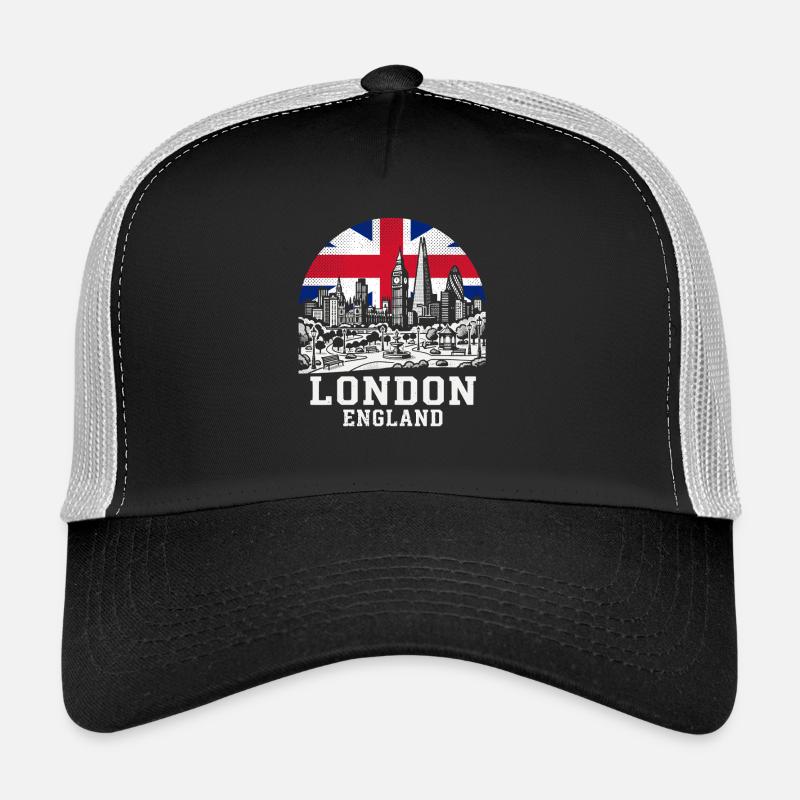 Union Jack de la Skyline de Londres Casquette trucker 