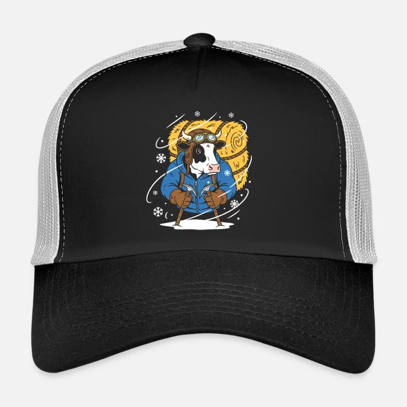 Vache bûcheron d’hiver Casquette trucker 