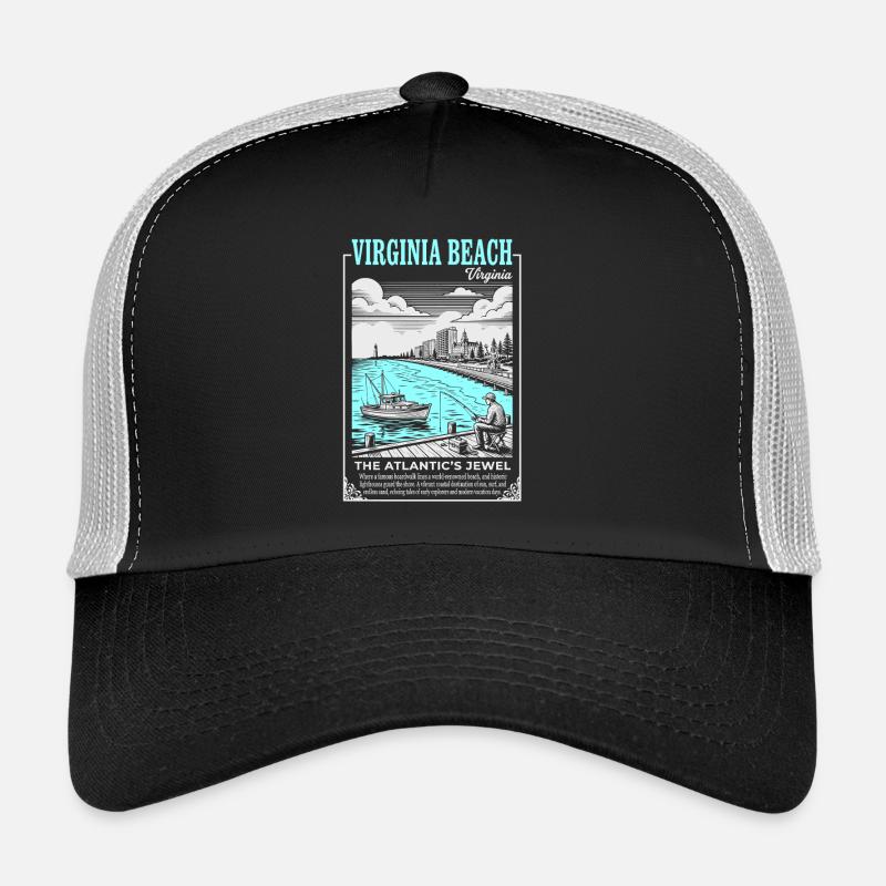 Joyau côtier de Virginia Beach Casquette trucker 