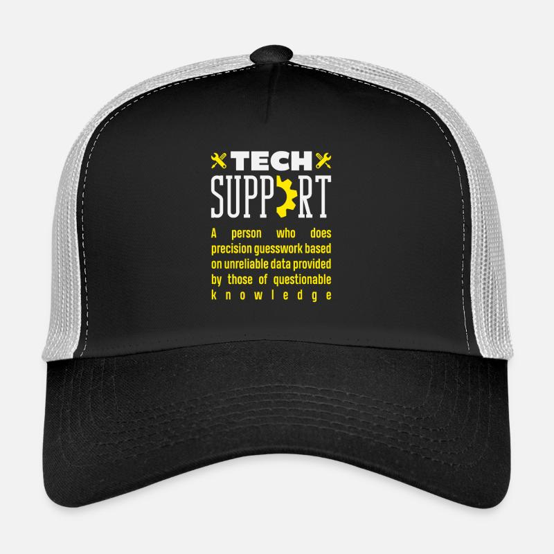 Définition du support technique : Précision des suppositions Casquette trucker 