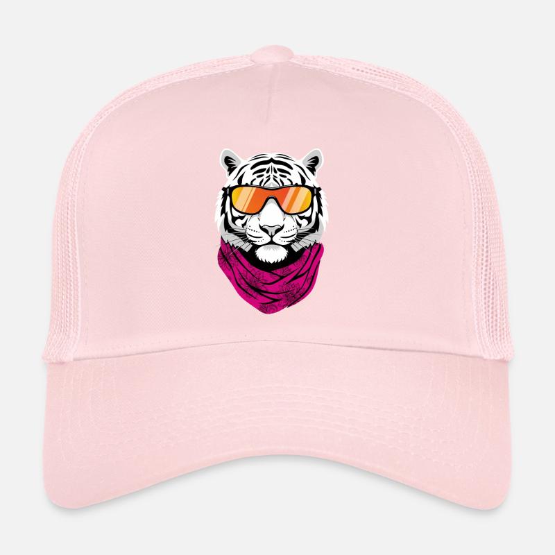Lunettes de soleil Tigre Blanc Cool Casquette trucker 