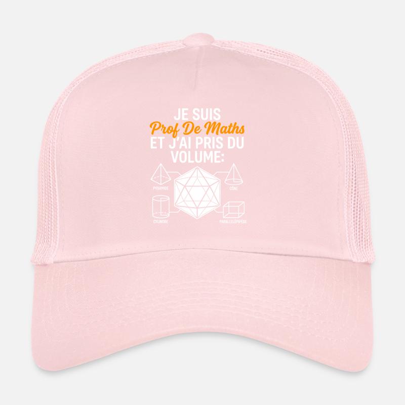 Prof de Maths Volume Humour Casquette trucker 