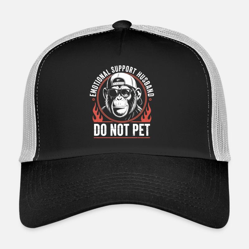Emotional Support Monkey Do Not Pet Trucker Cap